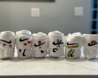 Nike embroidered socks/ customized socks