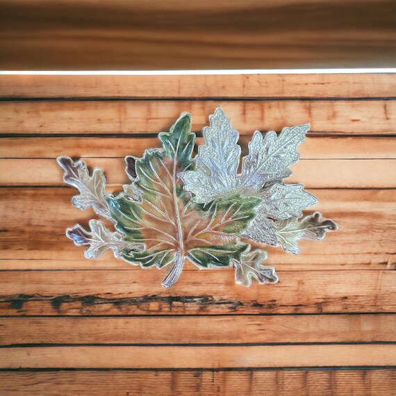 Brooch leaf Kenneth Cole sign, leaves Enamel Oak … - image 3