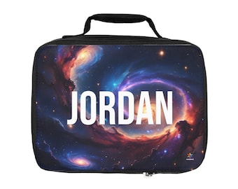 Borsa per il pranzo personalizzata con tema spaziale: contenitore termico per alimenti a tema stella