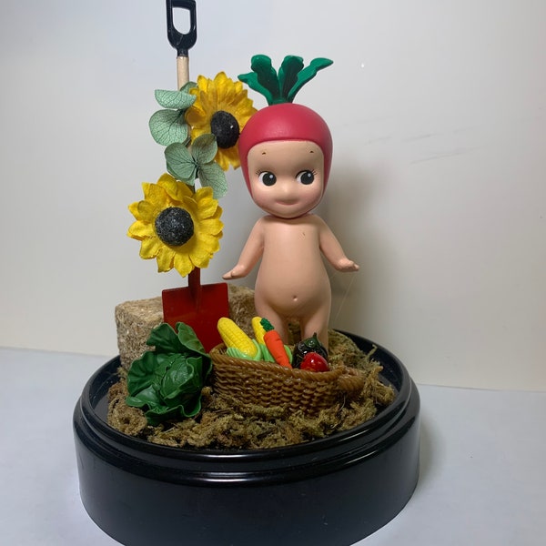 Sonny Angel-vegetable Series-radish- themed scene to display your cute Sonny Angel.