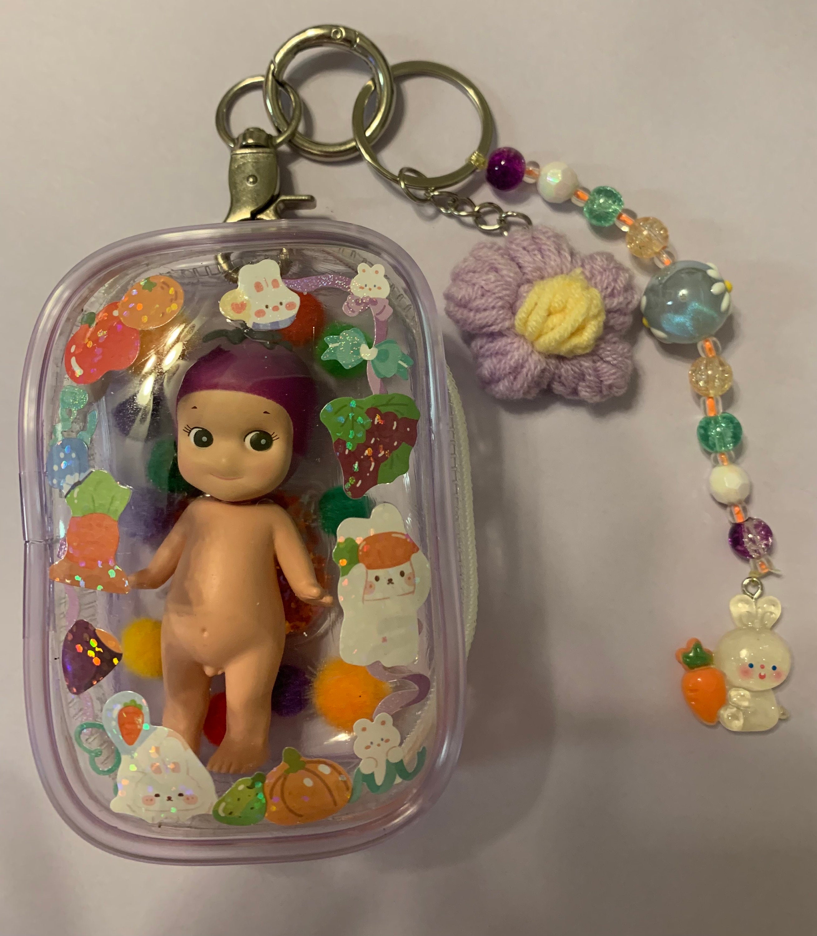 Sonny Angel Eggplant Pouch/keychain - Etsy
