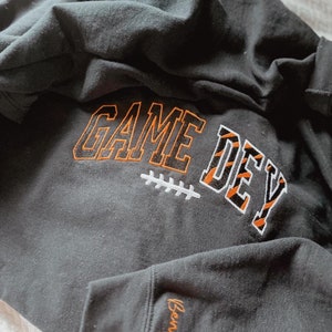 Cincinnati Bengals “GAME DEY” Football Embroidered Shirt With Bengals Pattern, Quality NFL Merch with Bengals Embroidered on Sleeve