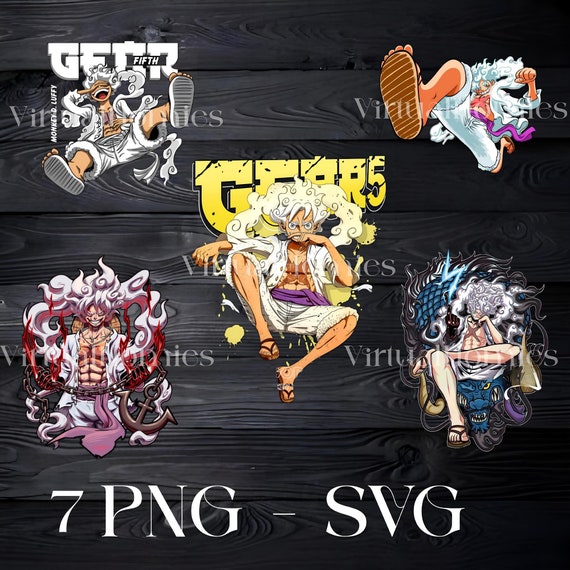 Luffy Gear 5 Luffy Gear 5 Png Svg Monkey D Luffy (Instant Download) 