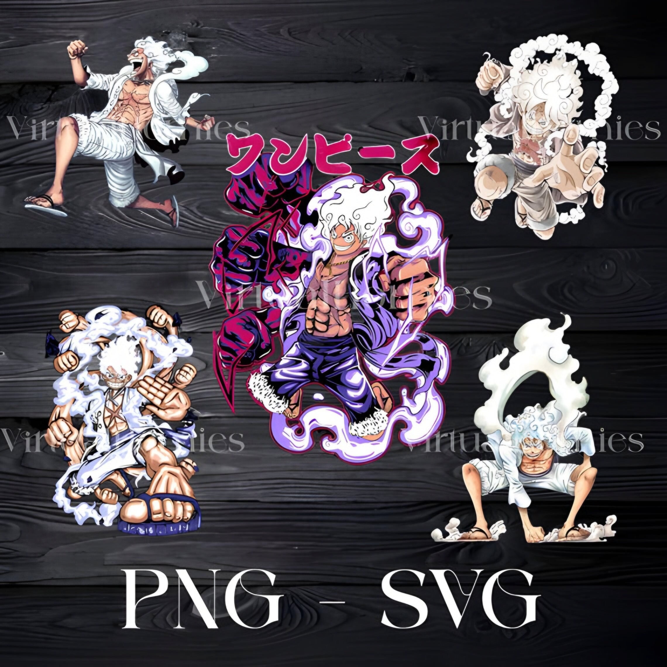 3 One Piece Luffy Gear 4 Images, Stock Photos, 3D objects, & Vectors