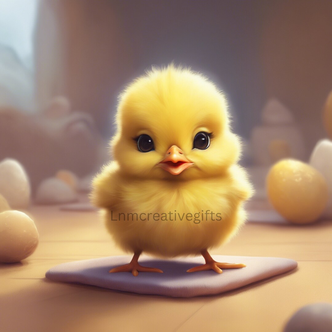 Digital Download Yoga Chicks, Baby Chicks Doing Yoga, Etsy