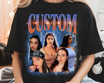 Comfort Colors® Custom 90s Vintage Girlfriend Bootleg Shirt, Custom Your Own Bootleg Your Design, Custom Photo Shirt, Bachelorette Gift Tee