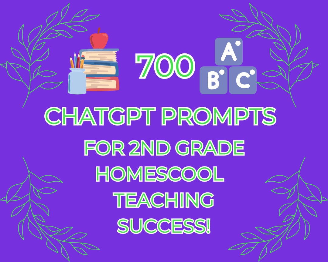 Homeschool 2nd Grade Prompts: Comprehensive 700-prompt - Etsy