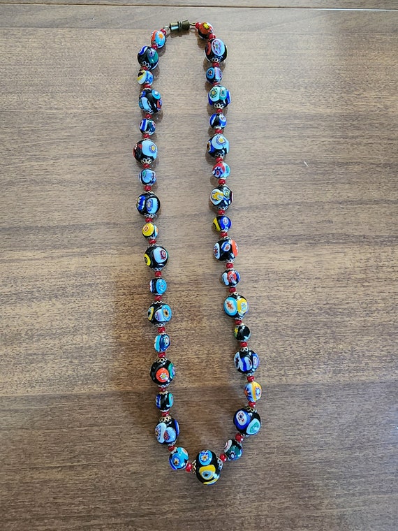 Vintage glass bead necklace