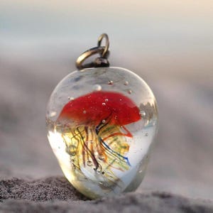 Klare Quallen-Glas-Halsketten-Glaskunst