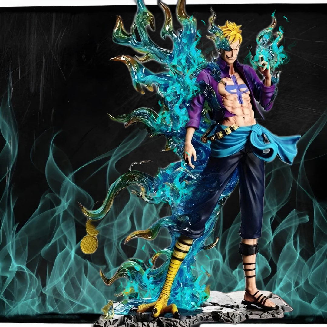 One Piece Marco Anime Figure Marco the Phoenix Figurine PVC Etsy