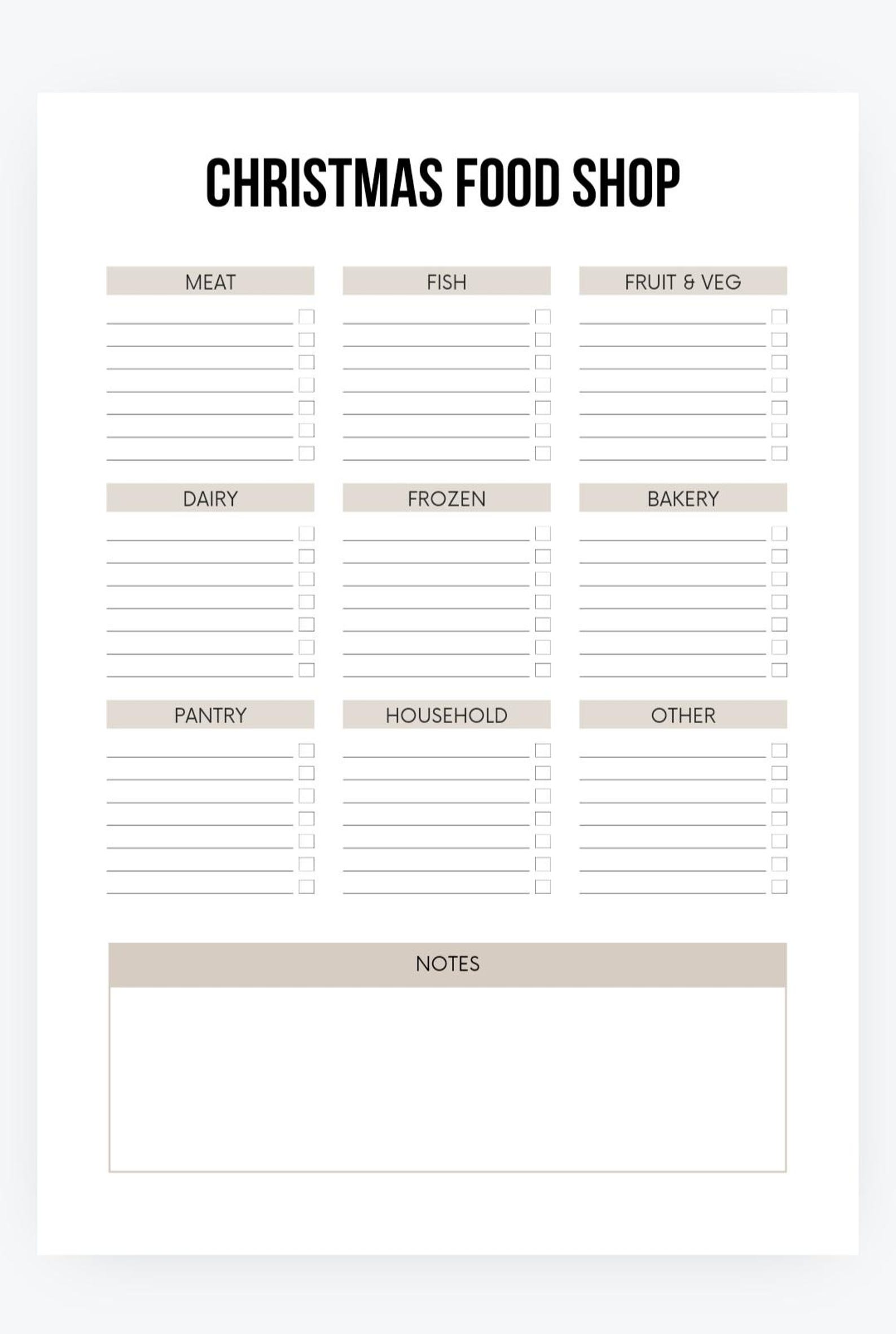 Seasonal Checklist