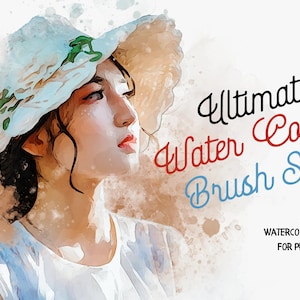 50Unleash Creativity with Watercolor Procreate Brushes , procreate watercolor stamps, Watercolor Procreate Kit, Realistic Watercolor Brushes