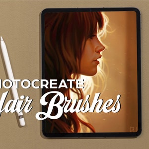 43 Procreate Realistic Hair Brushes for procreate , procreate hair brushes , eyebrows brushes for procreate, procreate curly brushes