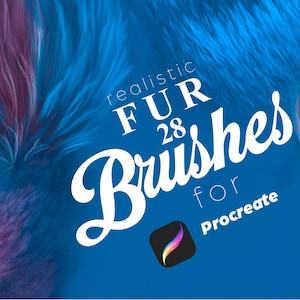 28  Procreate Realistic Fur Brushes, procreate fur brush, procreate fur brushes, pet portrait brushes,procreate hair brushes, animal texture
