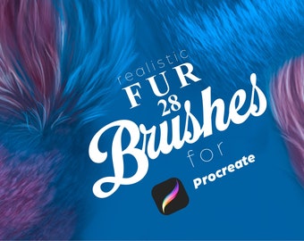 28  Procreate Realistic Fur Brushes, procreate fur brush, procreate fur brushes, pet portrait brushes,procreate hair brushes, animal texture