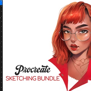 30 Procreate Sketching Bundle Brushes, Procreate Sketching Brushes, procreate sketch brushes, Sketchy brush set, procreate pencil,