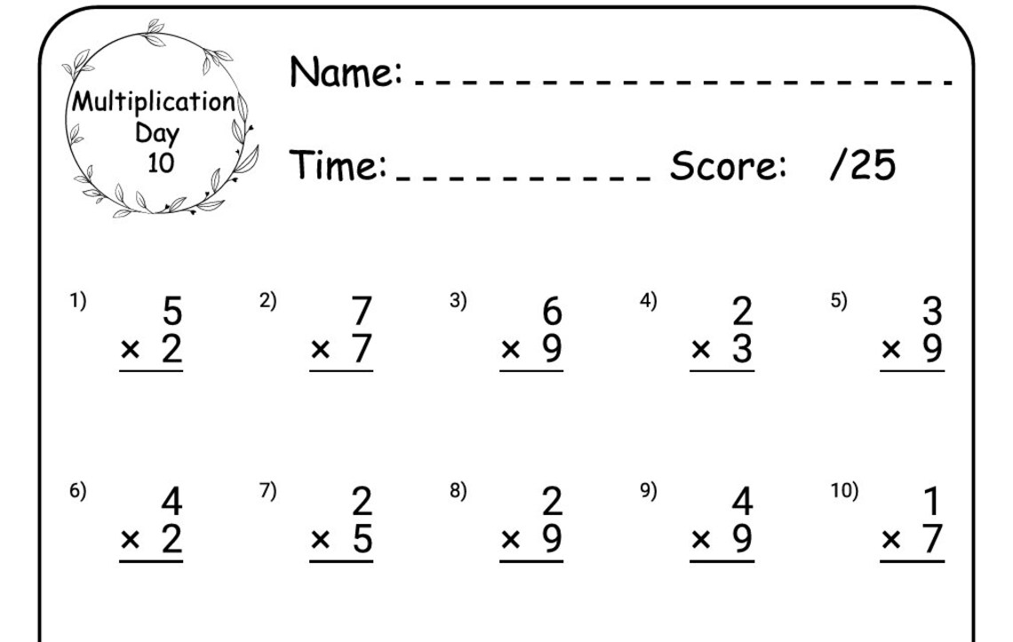 Elementary Math Workbook - Etsy