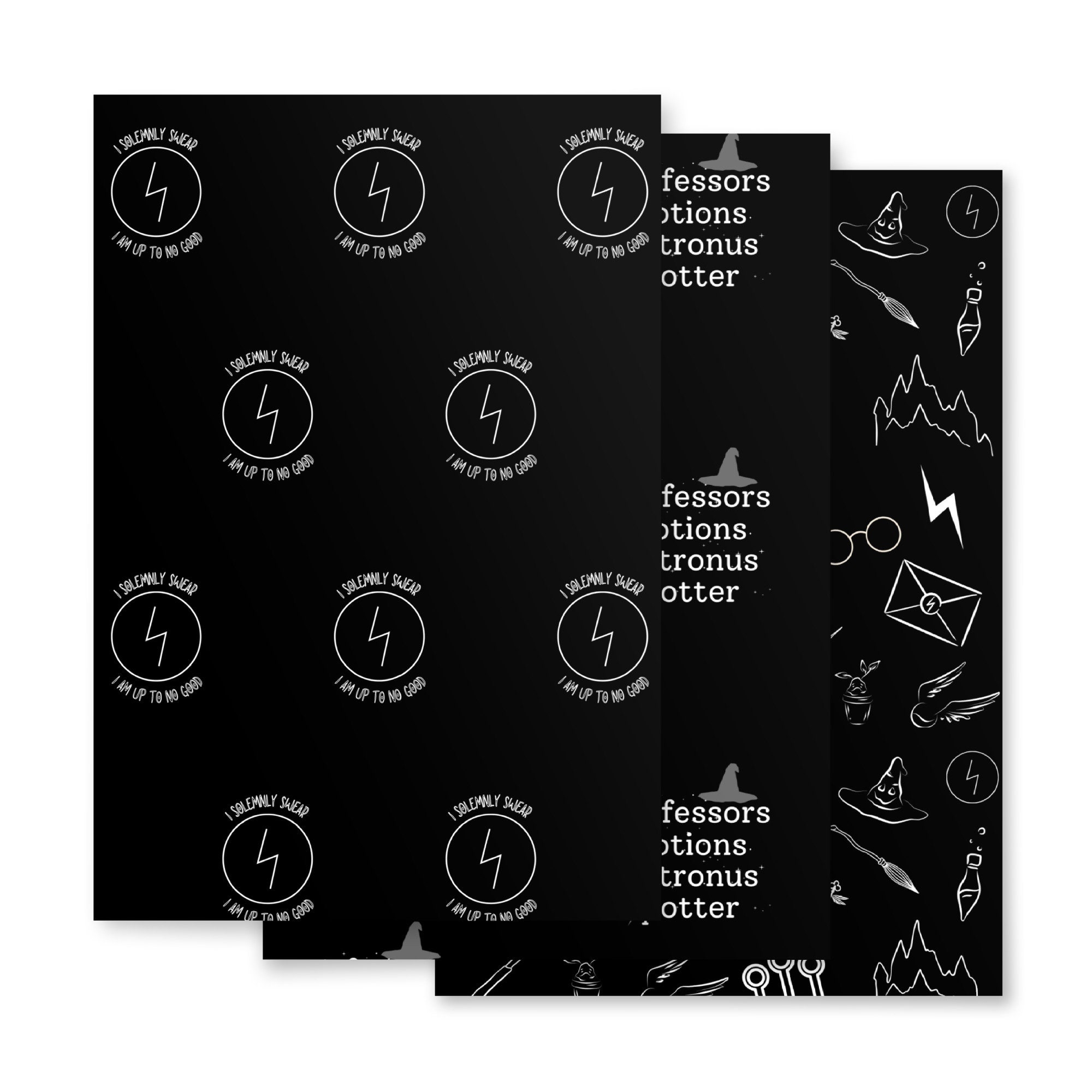 Harry Potter Wrapping Paper Sheets - Etsy