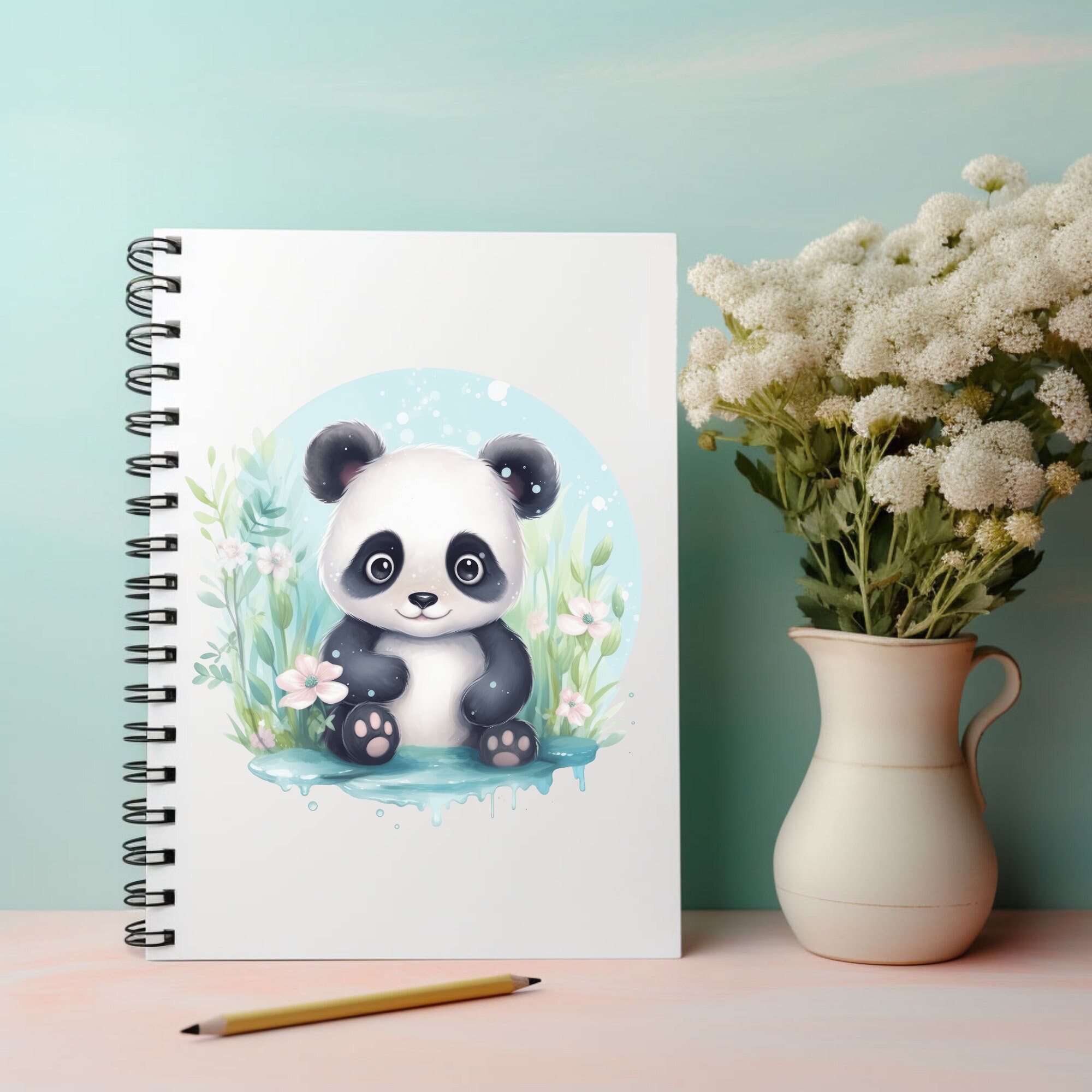 Watercolor Baby Animal Clipart Bundle, Nursery Decor (PNG Digital ...