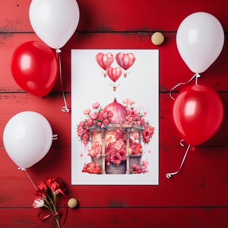Watercolor Valentines Day Clipart PNG Valentine Clipart Sweets Bundle ...