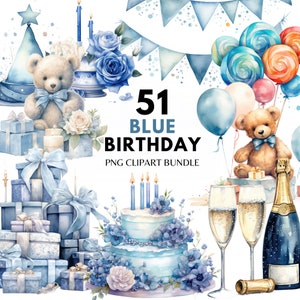 Azul Aniversário PNG Clipart Pacote Festa Bolo Presente de Aniversário Balão Feliz Aniversário PNG Cartão de Aniversário Seu Convite de Aniversário Uso Comercial