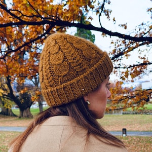 PATRÓN DE TEJIDO de gorro / Hilo grueso / Tejido rápido / Descarga instantánea en PDF en inglés