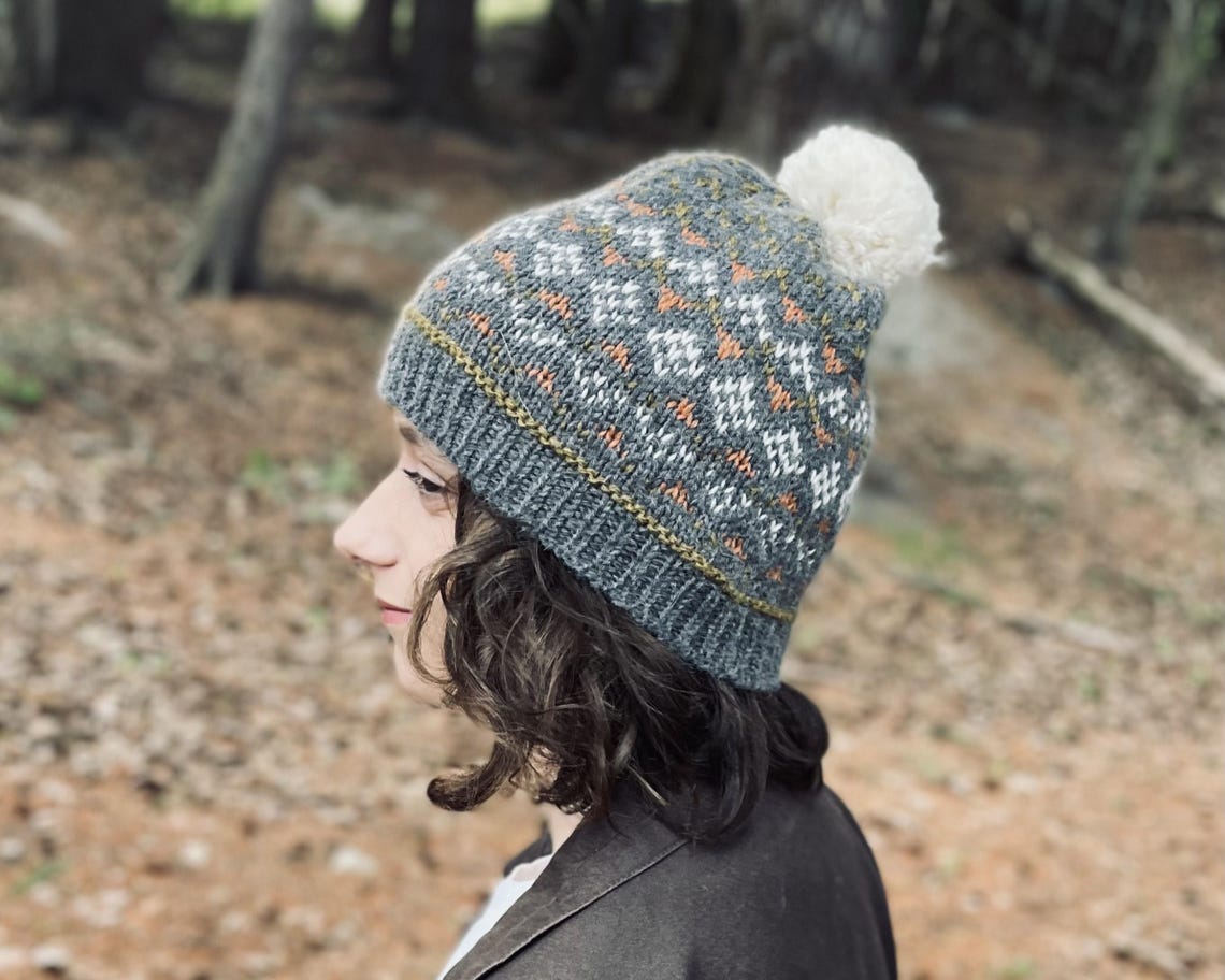 Alba Beanie Hat Pattern / Digital PDF Pattern / Stranded Colourwork - Etsy