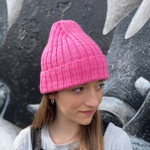 Ribbed Beanie Hat KNITTING PATTERN/ Unisex/ Child to Adult Sizes/ Instand PDF download in English & Spanish/ 8ply Yarn