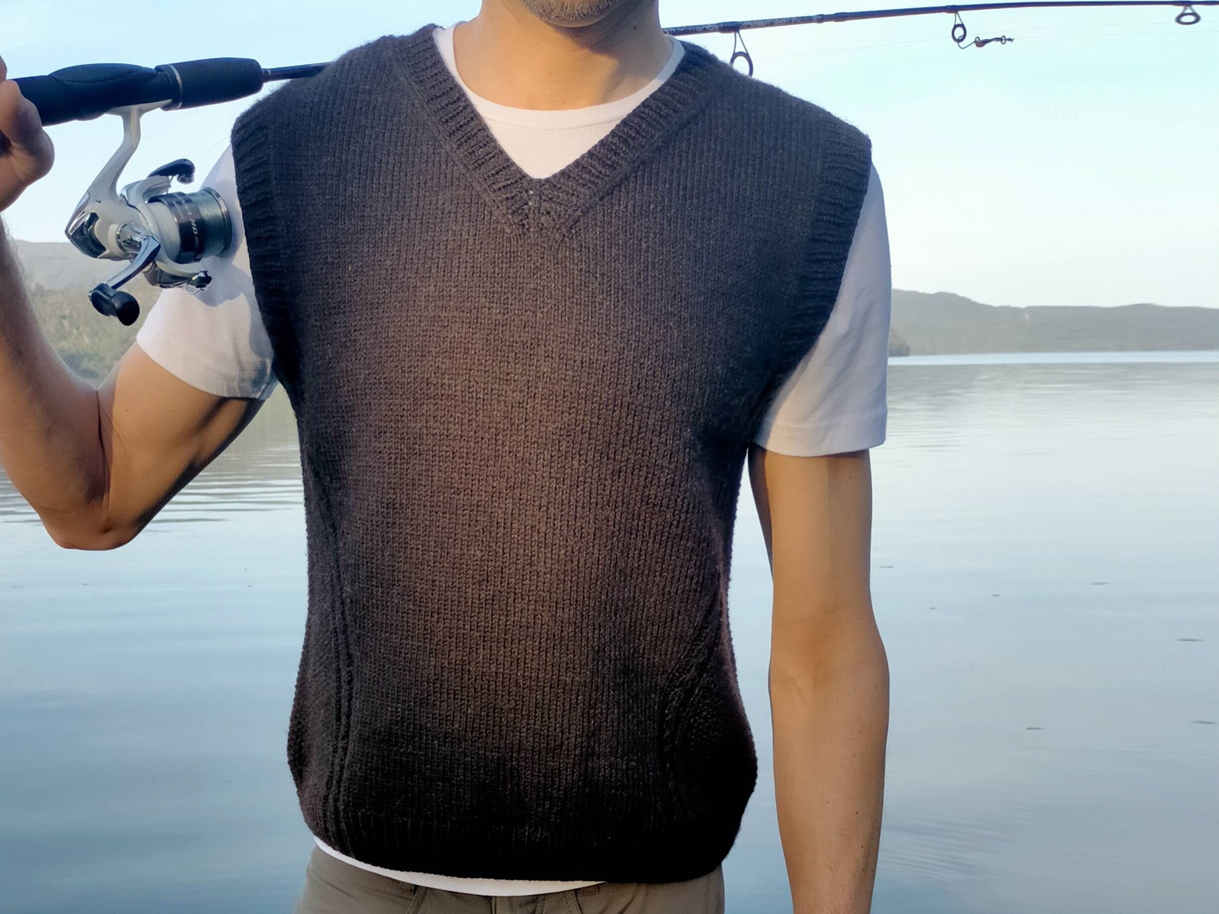 Men's Vest Knitting PATTERN / Sleeveless Sweater / Instant PDF Download ...