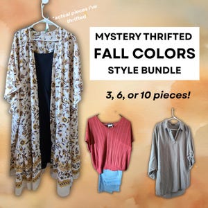 Personalized Fall Colors Thrift Mystery Style Bundle | 3-10 Piece Wardrobe Refresh | Personalized Clothing Bundle | Midsize Capsule Wardrobe
