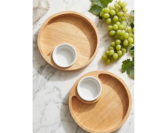 Vintage Kamenstein Dip Dip Serveerplank Keramische Kommen Thailand