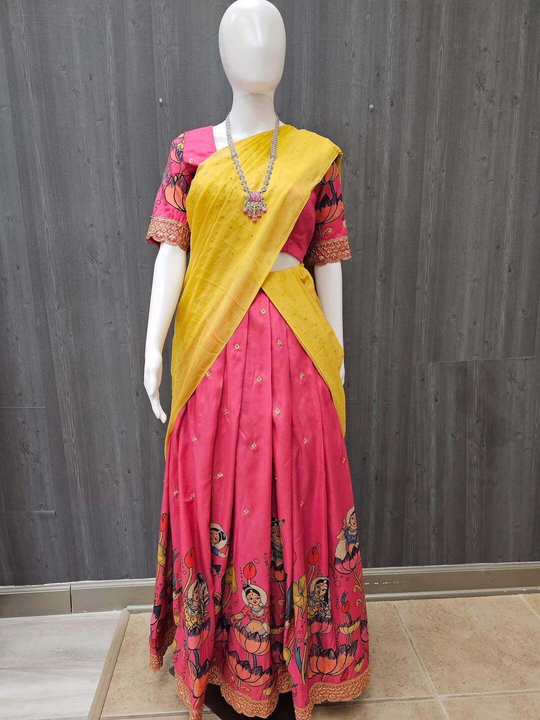 shawl for half saree