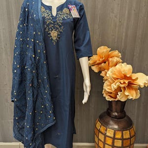 Indian Party Dresses - Party Wear kurti with dupatta