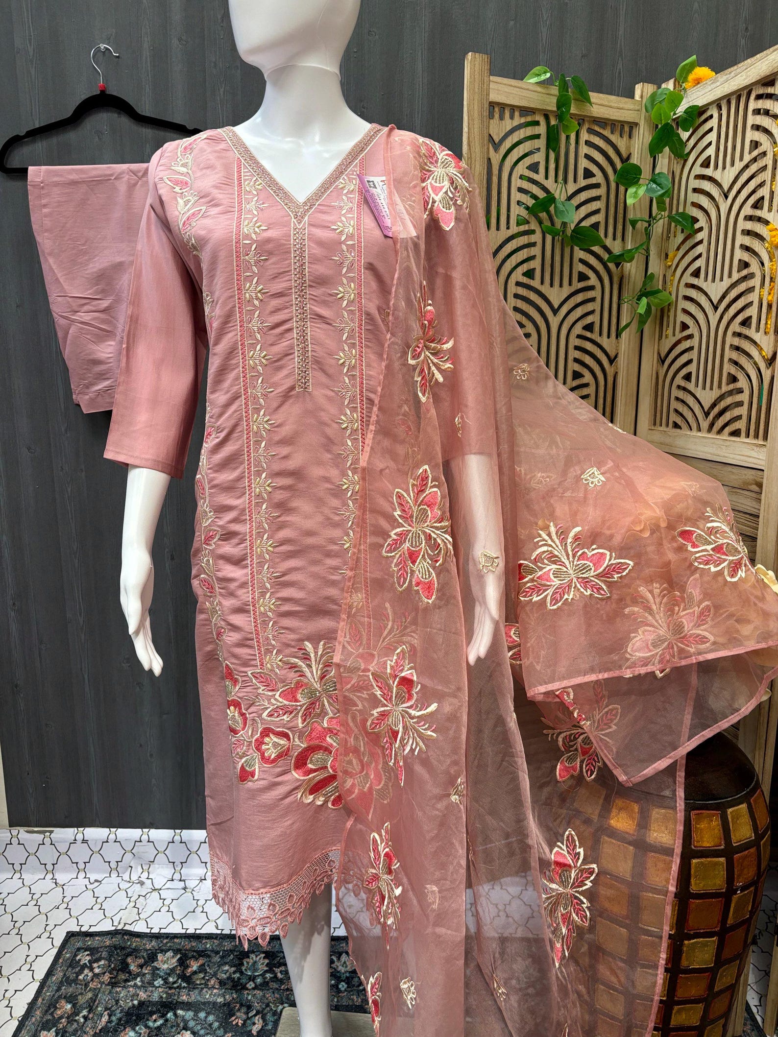 Pastel Pink Color Kurti Set - Etsy