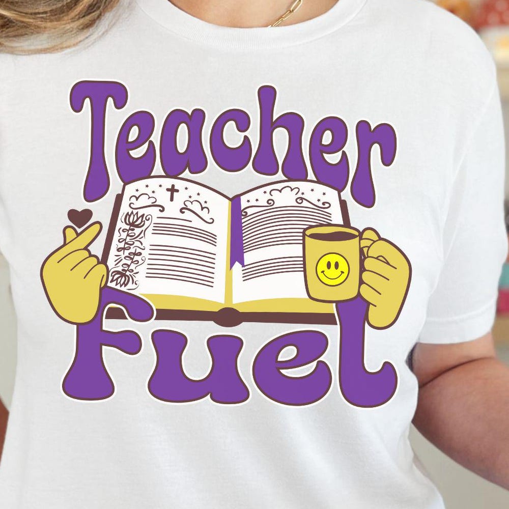 Teacher Fuel Shirt, Christian Teacher Shirt, Teacher Gift Unisex Tee, Educator Faith Shirt, Teacher Graphic Tee, Back To School Bible Shirt New Fashion