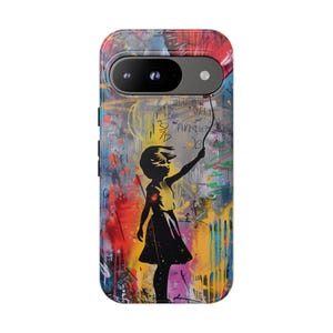 Banksy-Style Graffiti Handyhülle #3 | Strassendesign | Galaxy, iPhone, Google Pixel, Samsung Galaxy, robuste Handyhülle