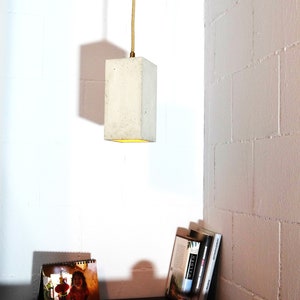 Concrete lamp, concrete lamp, sustainable concrete lamp, hanging lamp made of concrete, small concrete hanging light, sustainable design lamp, homemade