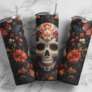 Skull Tumbler 20oz Digital Sublimation Graphic by Frangipani store ·  Creative Fabrica