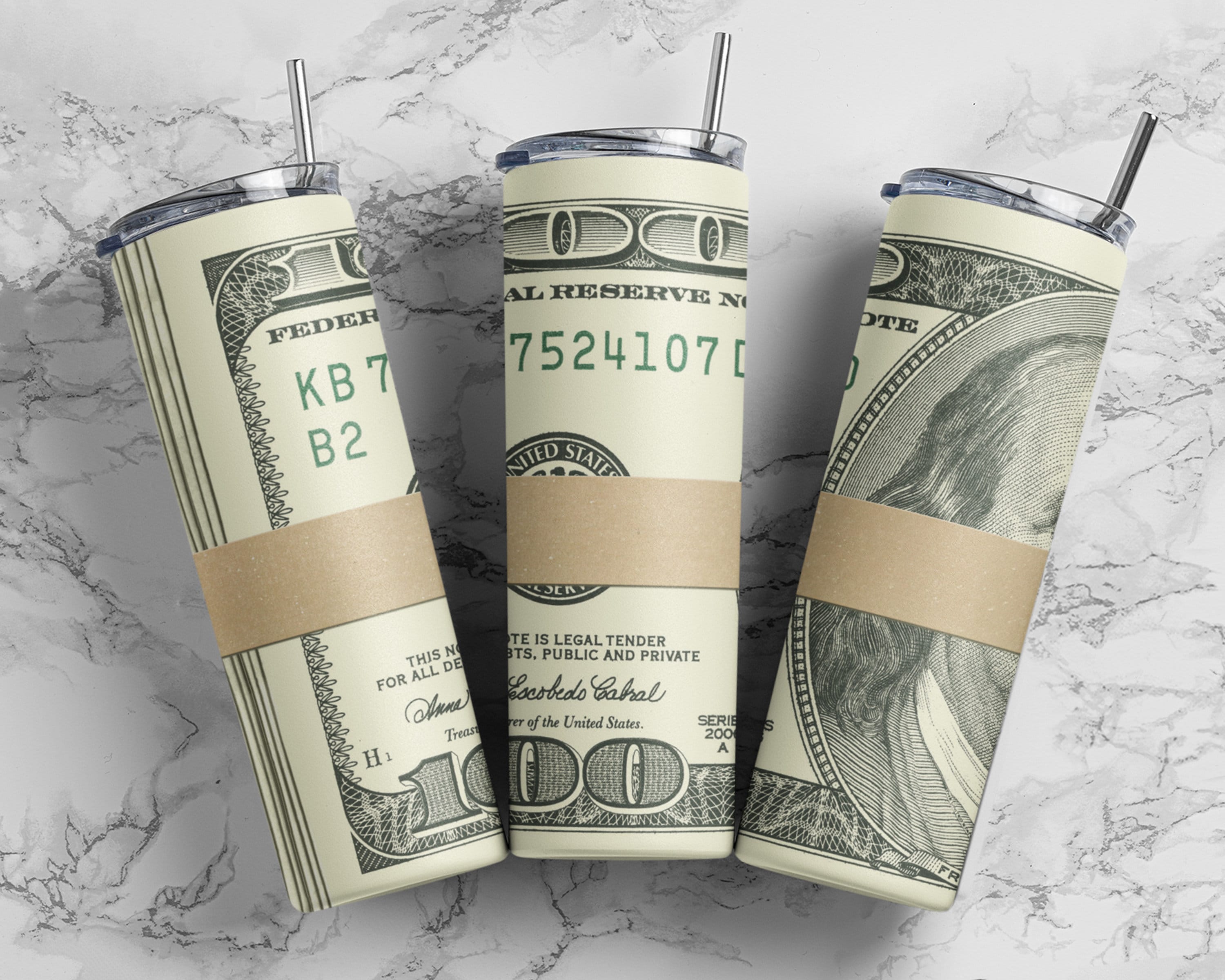 US Cash Money Tumbler Wrap PNG — drypdesigns