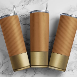 Shotgun shell copper tumbler wrap PNG, 20 oz skinny seamless tumbler sublimation design digital download, Straight tumbler.