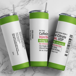 Caffeine tumbler wrap PNG, 20 oz skinny caffeine addict tumbler sublimation design digital download, Straight tumbler PNG.