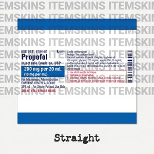 Propofol tumbler wrap PNG, 20 oz skinny anesthesiology tumbler sublimation design digital download, Straight tumbler PNG. image 7
