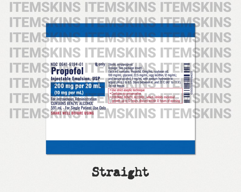 Propofol tumbler wrap PNG, 20 oz skinny anesthesiology tumbler sublimation design digital download, Straight tumbler PNG. image 7