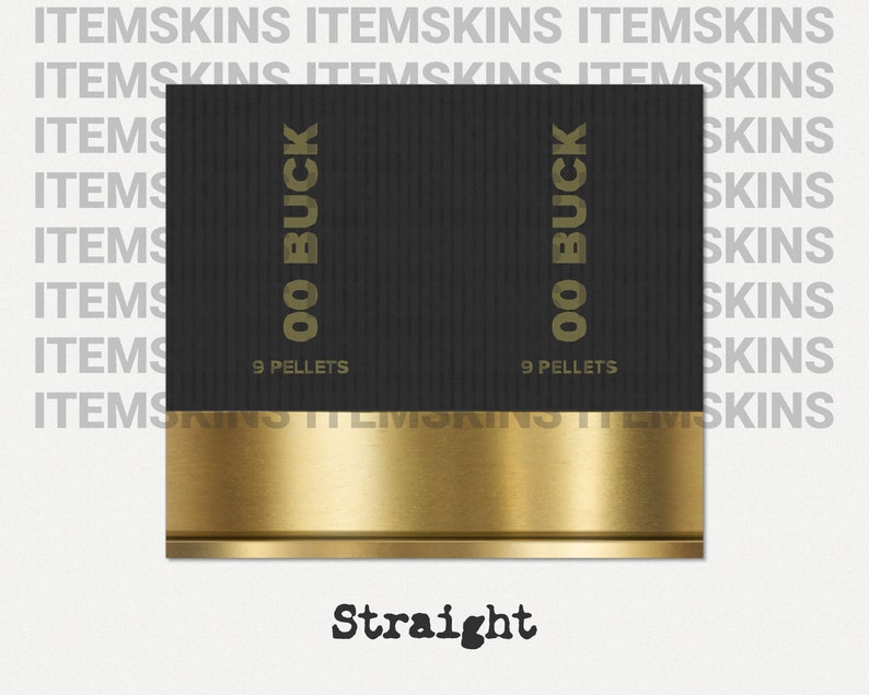 Shotgun Shell 00 Buckshot Black Tumbler Wrap PNG, 20 Oz Skinny Seamless ...
