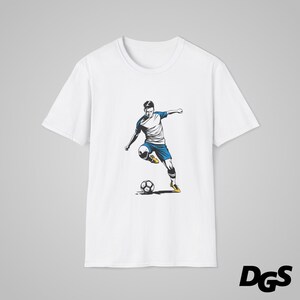 Soccer Graphic Tee, T-Shirt for Men & Women, Perfect for Sports Fans, Game Days, Gifts, Casual Wear || Unisex Softstyle T-Shirt