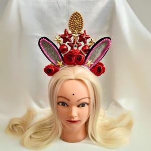 Supercool red easter flower girl fascinator headband for women graduation gift for best friend birthday gift for girlfriend anniversary gift