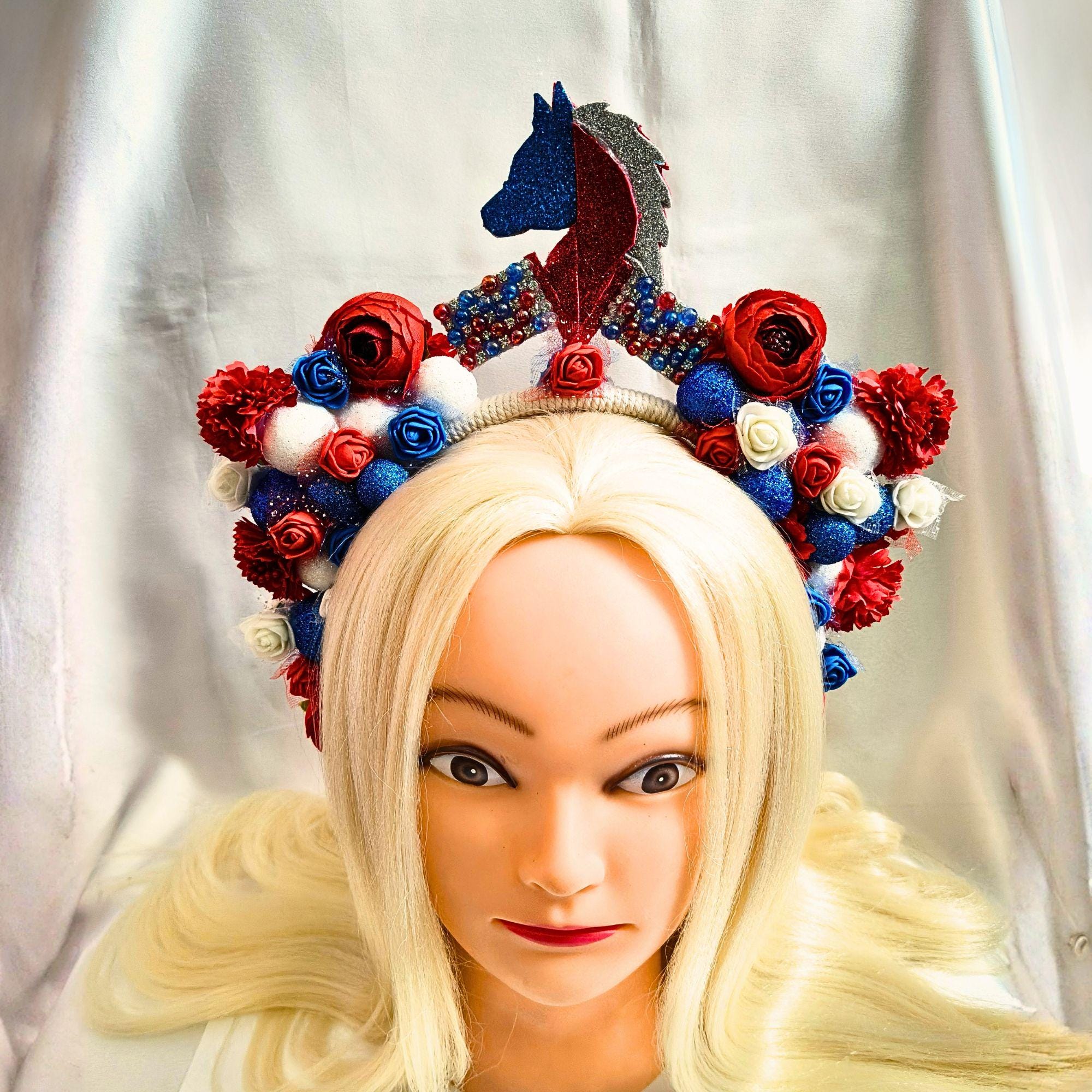 Set of 6, 4th of July fascinators July 4 Fascinator - Etsy main image 2