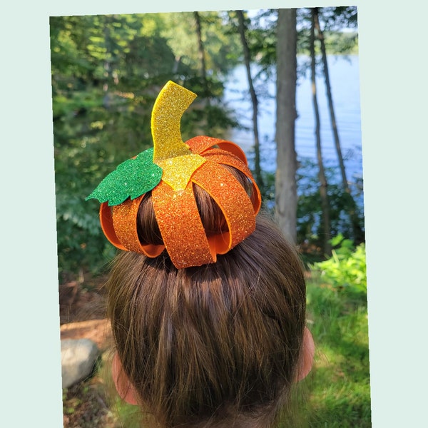 Pumpkin Hair Bun Clip Accessory, Original Wrap Around Design!