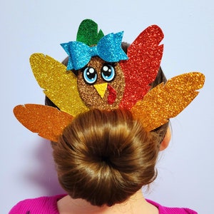 Turkey Hair Bun Clip: Thanksgiving Hair Accessory
