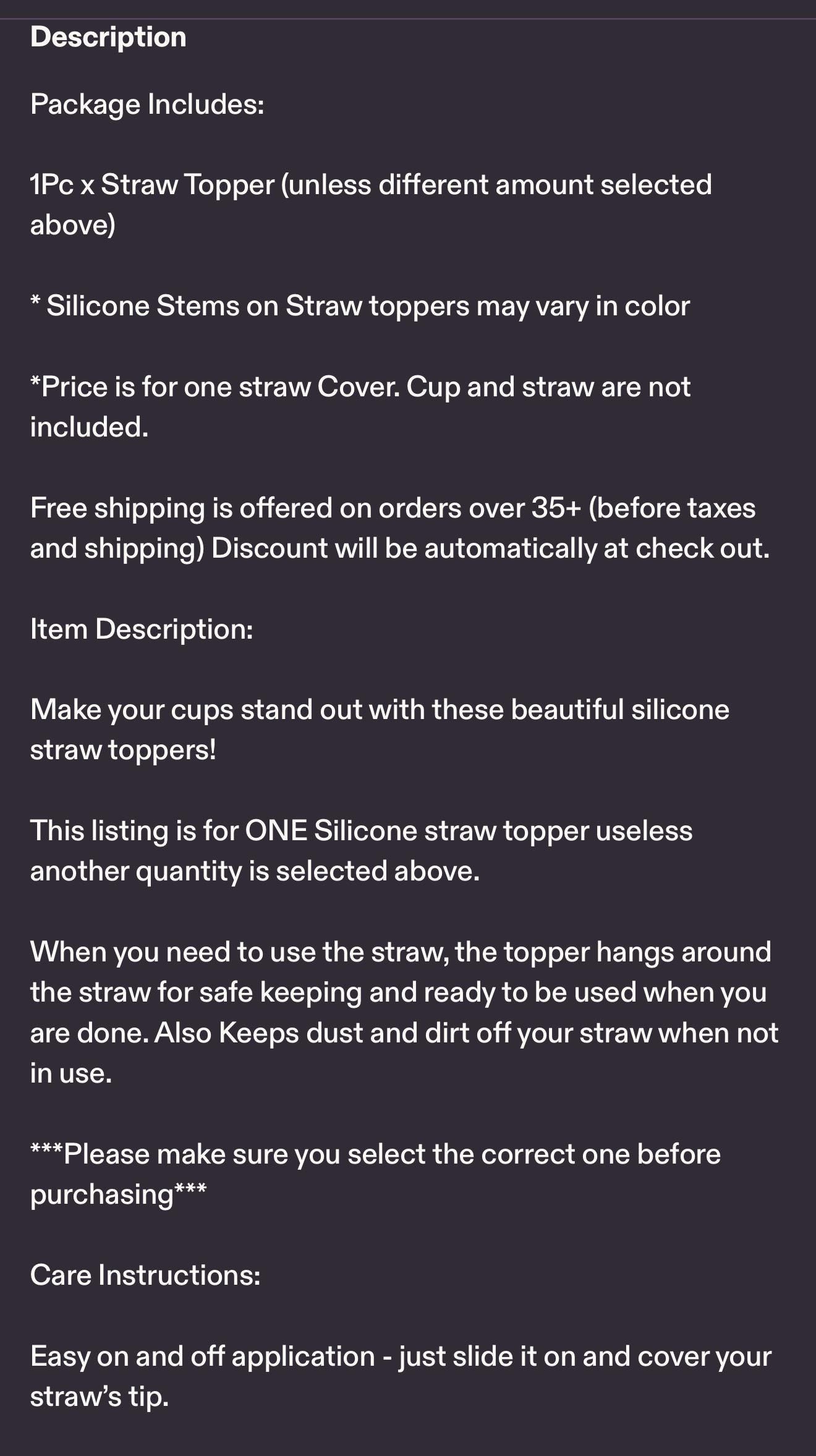 Straw Toppers #22 - Teacher Post #22 - Etsy